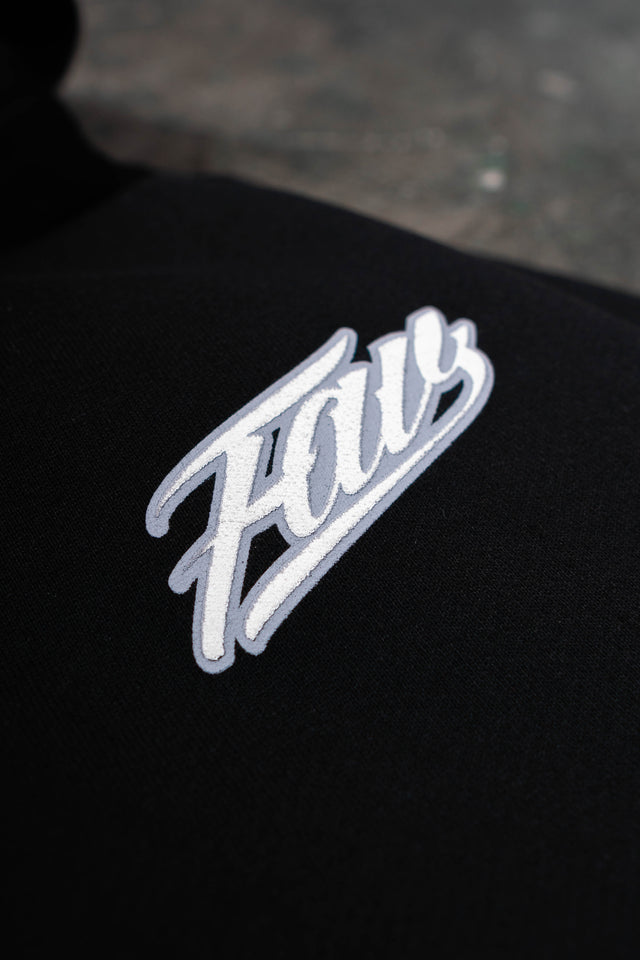 SS23 BLACK FRONT ZIP