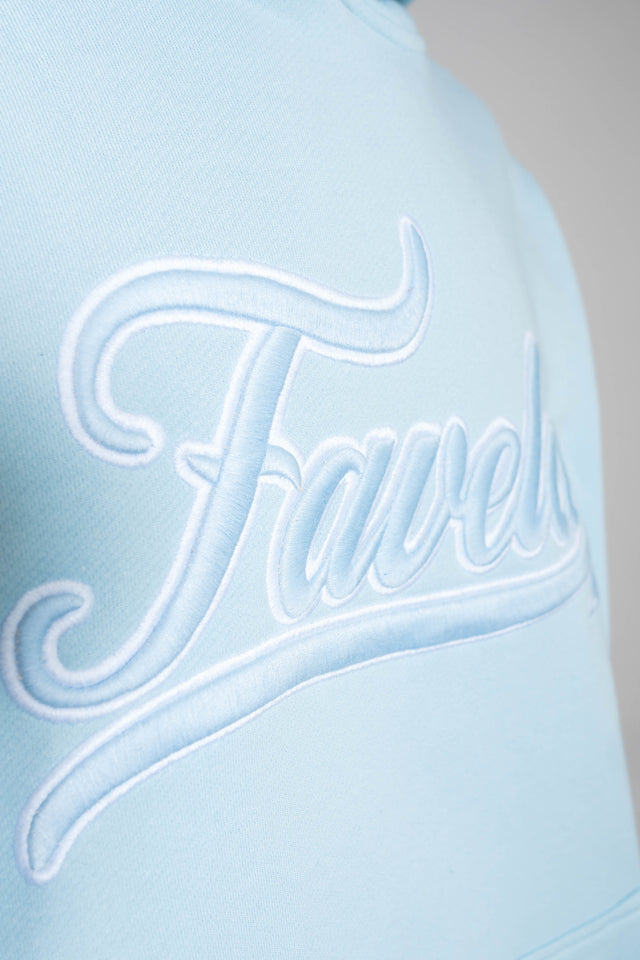 Favela Clothing Details on an Ice Water Snap Button Hoodie