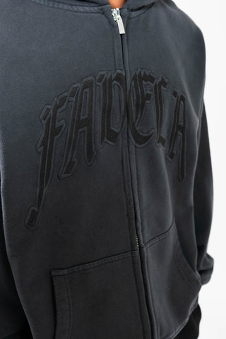 HIGH VINTAGE BLACK FRONTZIP