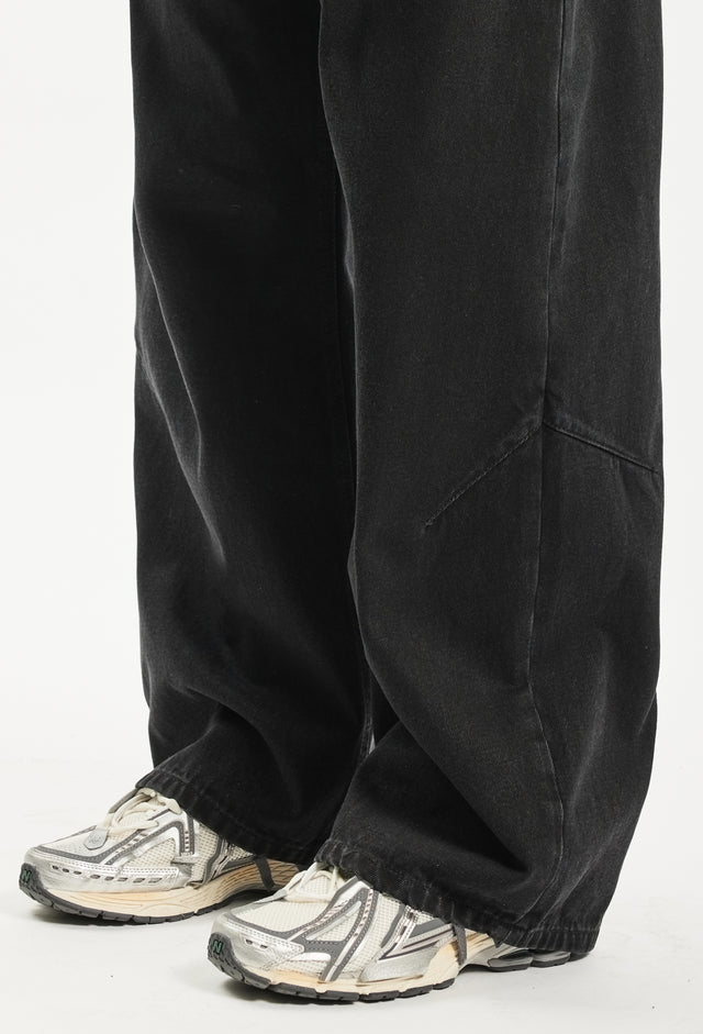 BALLOON DART VINTAGE BLACK DENIM