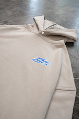 SS23 TAUPE SNAP BUTTON HOODIE