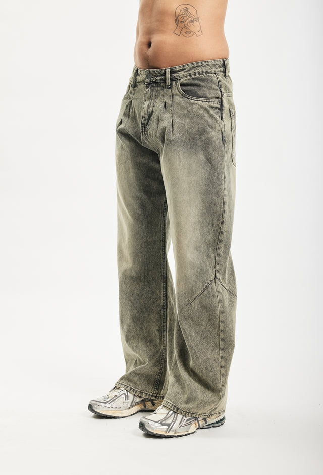 BALLOON DART VINTAGE GREY DENIM