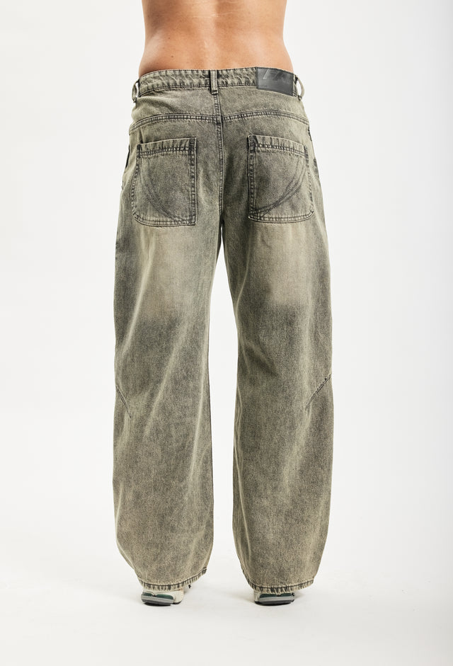 BALLOON DART VINTAGE GREY DENIM