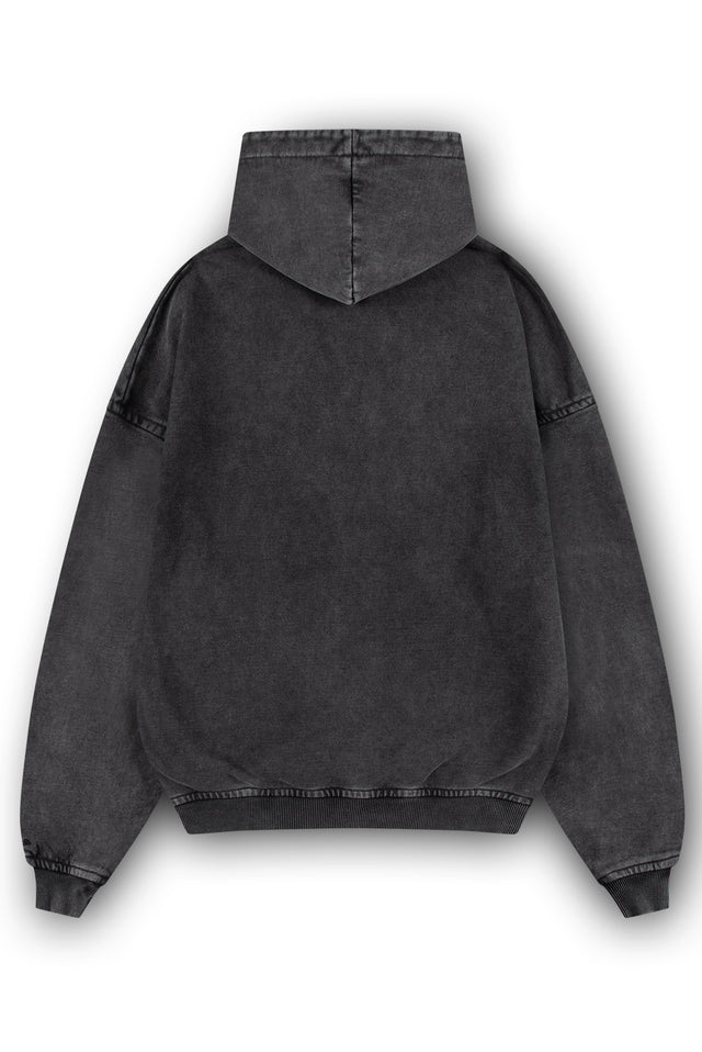 EMPEROR BLACK WASHED HOODIE