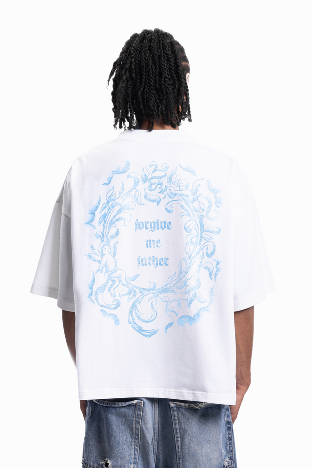 ATTIRE BOXY WHITE T-SHIRT [SHIPPING STARTS BEGINNING OF JULY 2025]