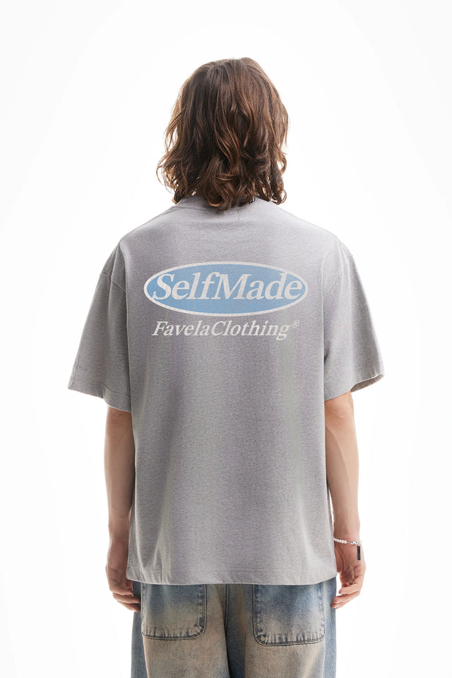 SELFMADE LIGHT GREY MELANGE T-SHIRT