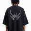 METAL CHROME BLACK DISTRESSED T-SHIRT