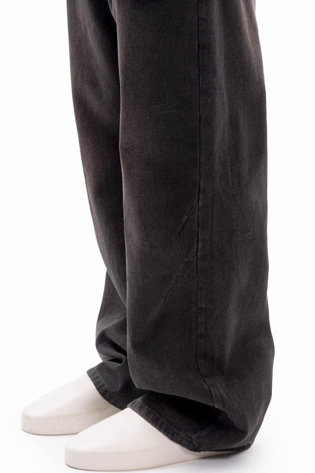 BALLOON DART DENIM BLACK WAXED