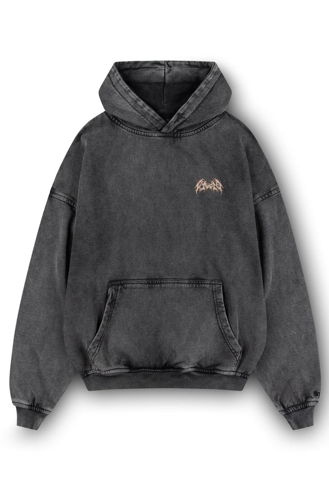 BETRAYAL BLACK WASHED HOODIE