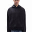 BLACK WASHED BOXY HOODIE