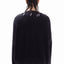 KNIT BLACK WASHED CREWNECK