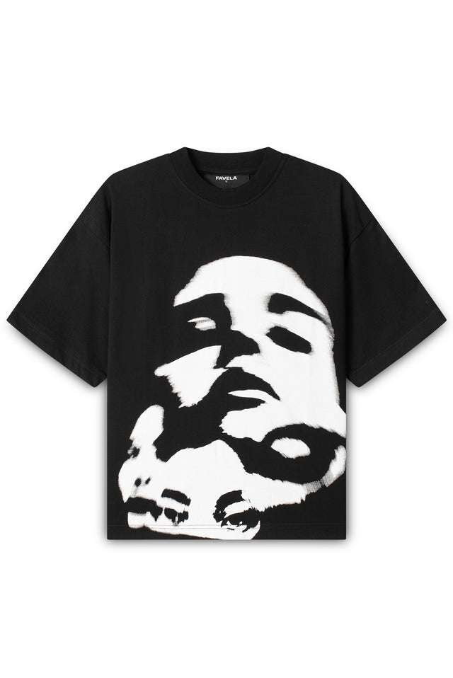 MULTIFACE BLACK T-SHIRT