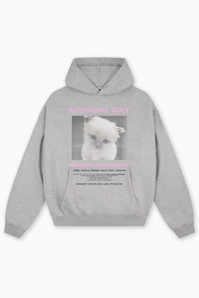 MISSING LIGHT GREY MELANGE HOODIE [PRE ORDER]