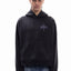 FAVELA CHROME TRIBAL CROSS BLACK WASHED BOXY HOODIE