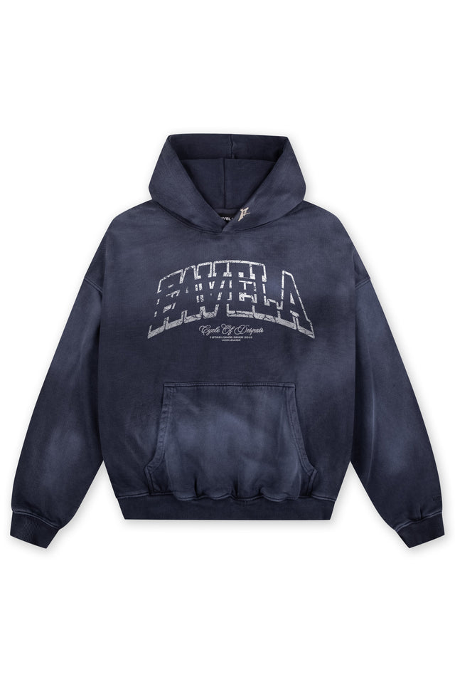 COLLEGE STRIPED NAVY SUN DRIED HOODIE [PRE ORDER]