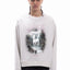 CRYSTAL DAWN VINTAGE WHITE BOXY CREWNECK