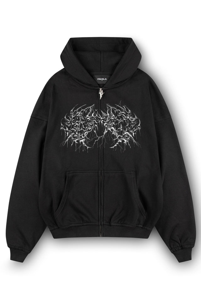 DEATH METAL BLACK FRONTZIP