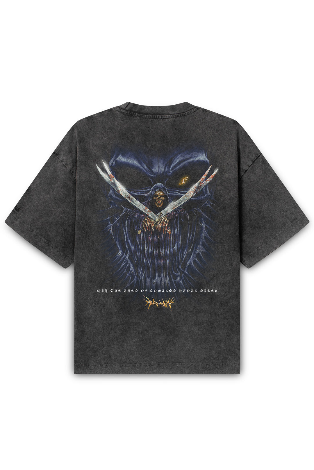2000s Black Manowar Death To Infidels Double-Sided Graphic T-Shirt Medium