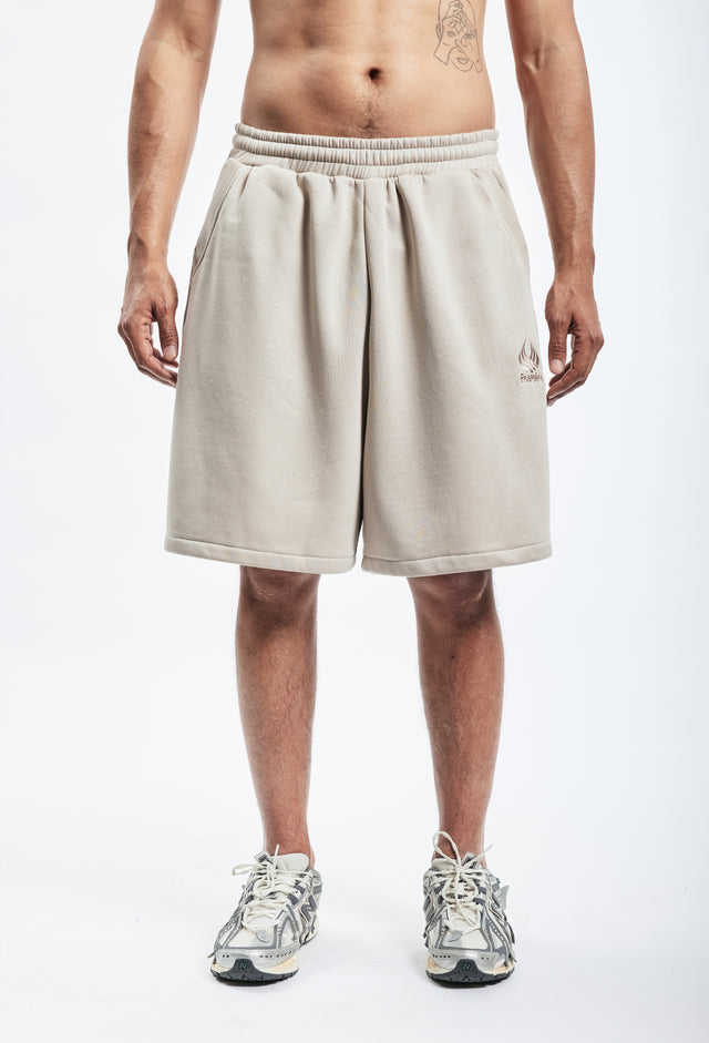 BLACK PLEATED SHORTS