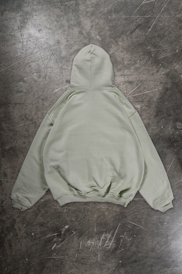 SHADOW DRIED GREEN FRONT ZIP 