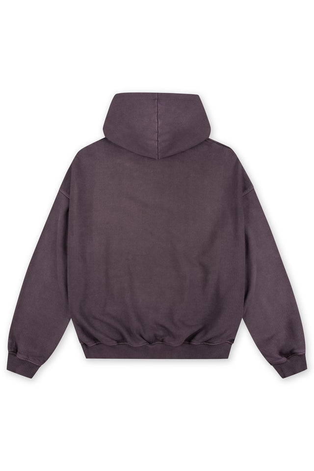 CRECENT PURPLE SAND WASHED HOODIE [PRE ORDER]