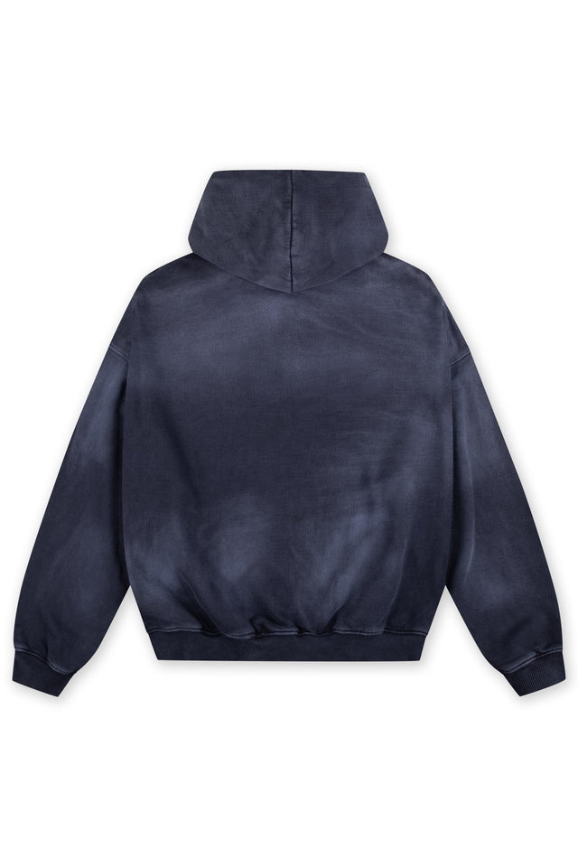 COLLEGE STRIPED NAVY SUN DRIED HOODIE [PRE ORDER]