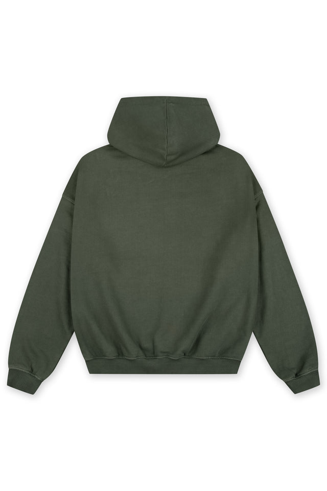 CRECENT GREEN SAND WASHED HOODIE [PRE ORDER]