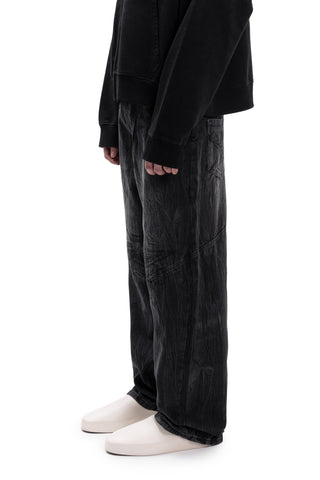 F-STAR EMBROIDERY BLACK WASHED DENIM