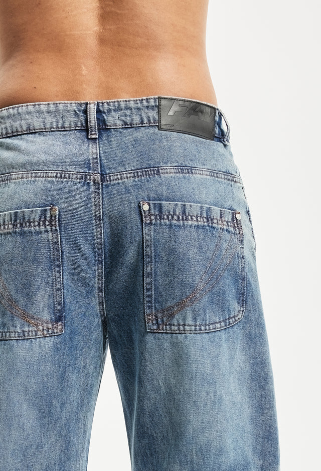 BALLOON DART VINTAGE LIGHT BLUE DENIM