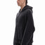 KNIT CANVAS FRONT ZIPPER BLACK WASHED