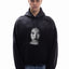 F FACE BLACK SUN DRIED BOXY HOODIE