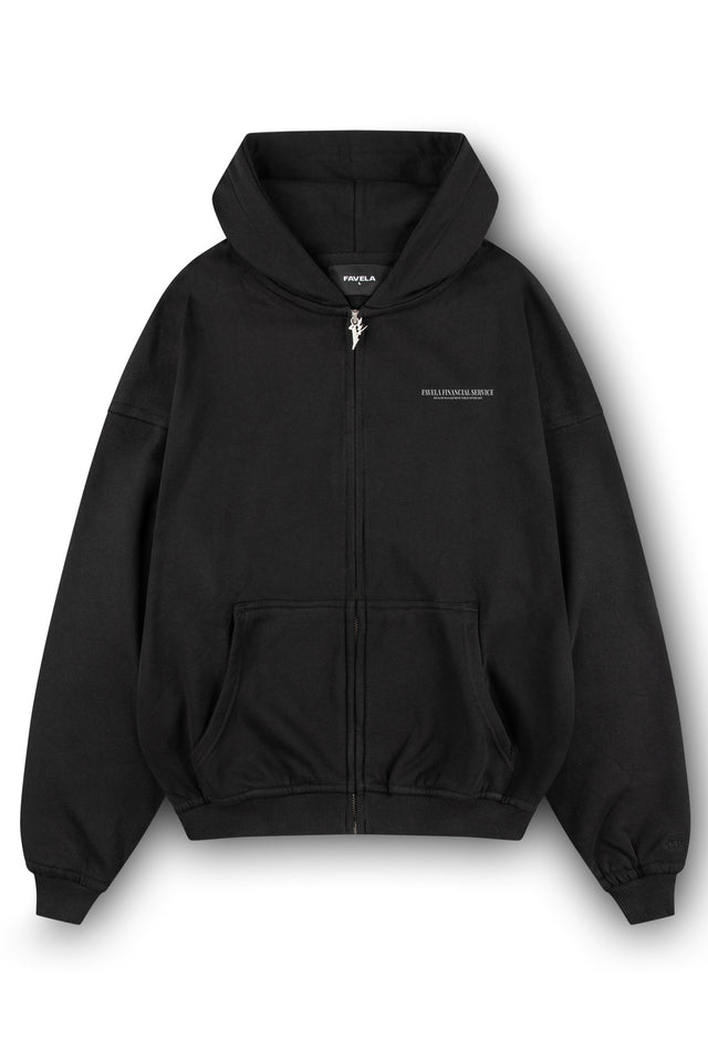 FINANCIAL SERVICE BLACK FRONTZIP