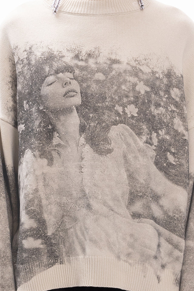 FLOWER WOMEN KNIT SWEATER