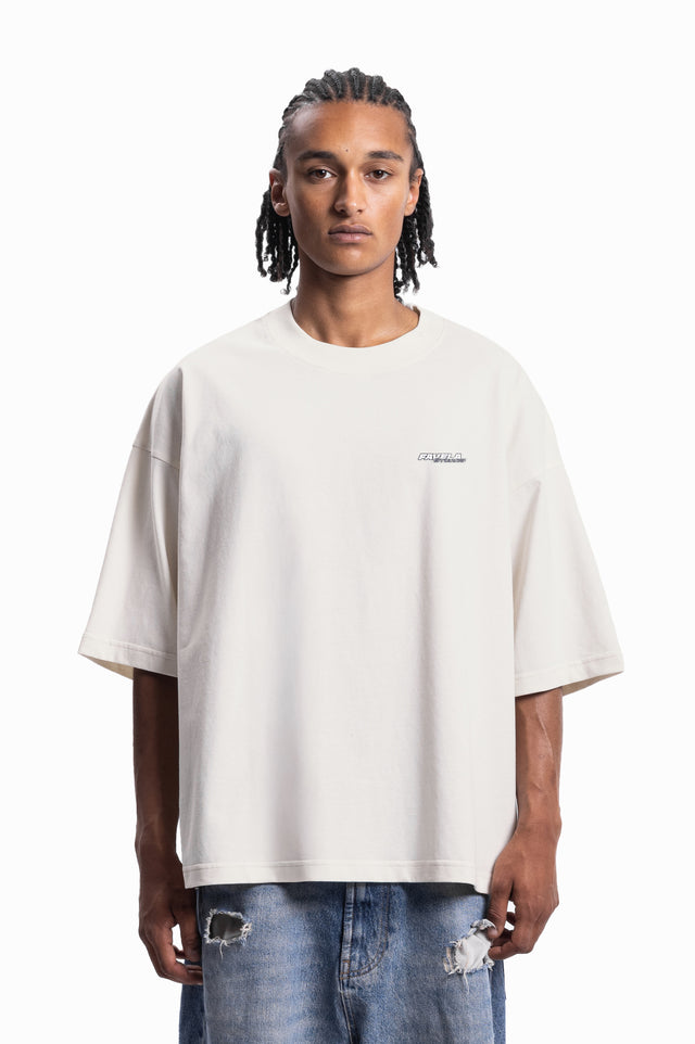 DISTRESSED VANILLA DISTRESSED T-SHIRT