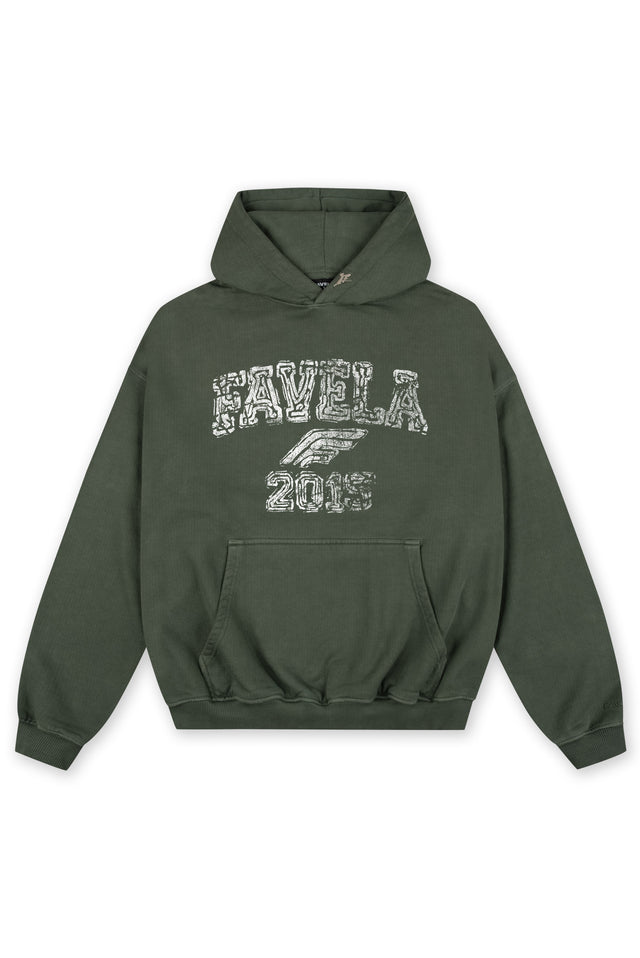 GRADUATE GREEN SAND WASHED HOODIE [PRE ORDER]