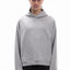 GREY MELANGE BOXY HOODIE