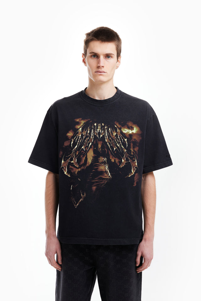 GRIMM REAPER BLACK WASHED T-SHIRT