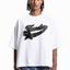 FAVELA HAIRY STYLES BOXY WHITE T-SHIRT