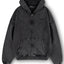 LIS BLACK WASHED FRONTZIP