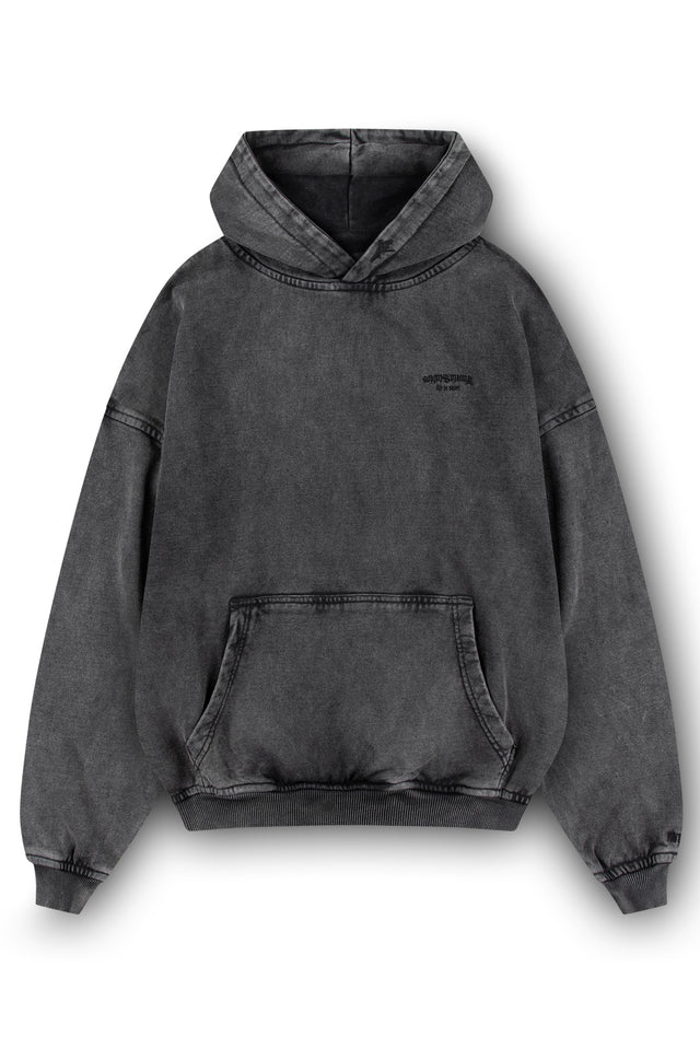 LIS BLACK WASHED HOODIE