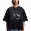MOONLIGHT BOXY DISTRESSED BLACK SUN DRIED T-SHIRT