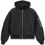 HOODED PUFFED BOMBER JACKET BLACK [PRE ORDER]