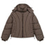 ABSTRACT BROWN PUFFER JACKET [PRE ORDER]