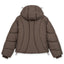 ABSTRACT BROWN PUFFER JACKET [PRE ORDER]