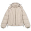 ABSTRACT TAUPE PUFFER JACKET [PRE ORDER]