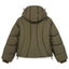 ABSTRACT OLIVE PUFFER JACKET [PRE ORDER]