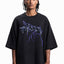 NEW LIGHTNING BLACK DISTRESSED T-SHIRT