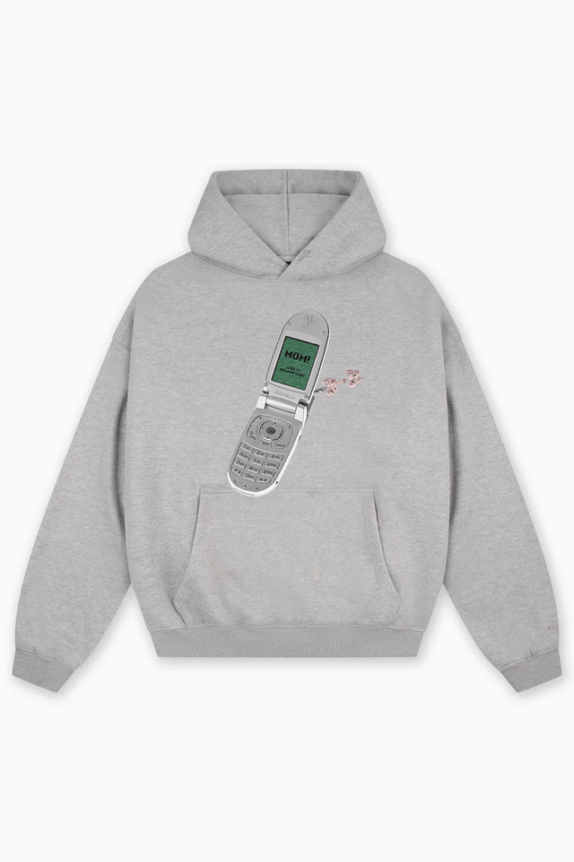 PHONE LIGHT GREY MELANGE HOODIE [PRE ORDER]