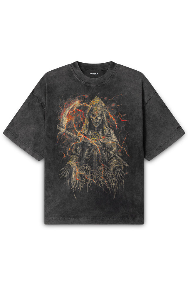 REAPER BLACK WASHED T-SHIRT