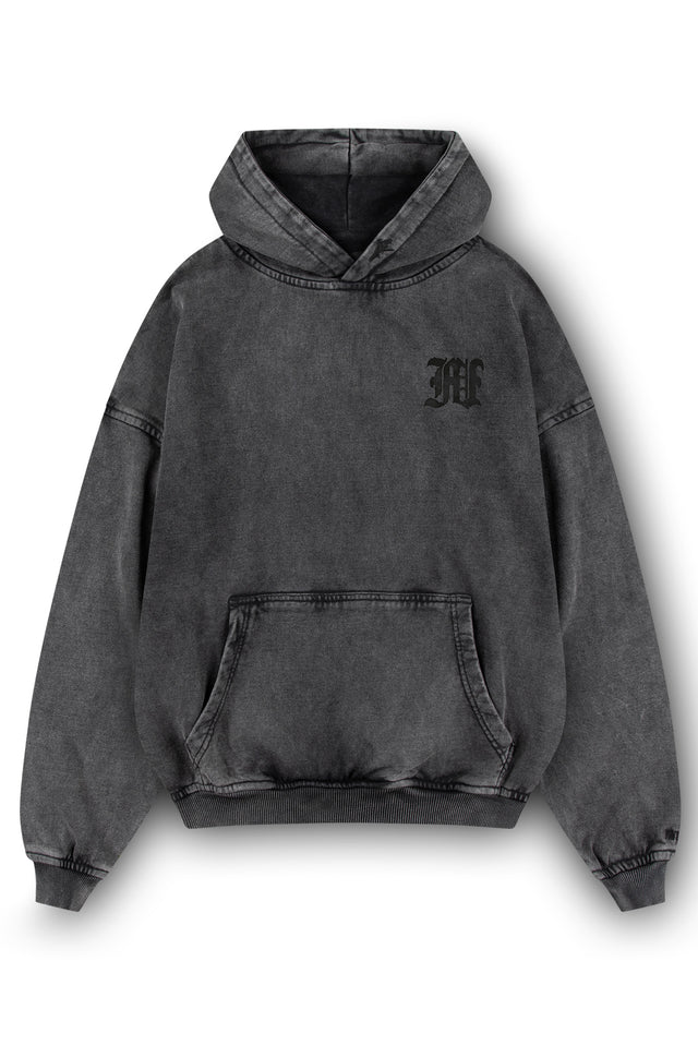 REPUBLIC BLACK WASHED HOODIE